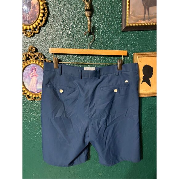 Peter Millar Shorts Mens 34 Navy 9" Inseam Performance Shorts Crown Sport - Picture 2 of 4